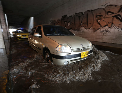 Las lluvias han ocasionado inundaciones en algunos lugares de la ciudad.