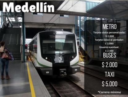 El sistema Metro cuenta, además, con Metrocable, tranvía y Metroplús.