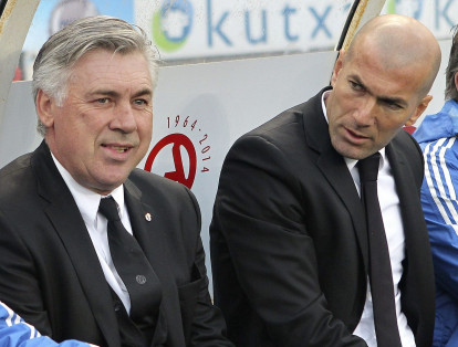 En el 2014, Ancelotti y Zidane compartieron el banco del Real Madrid cuando el equipo merengue conquistó su décima Liga de Campeones.