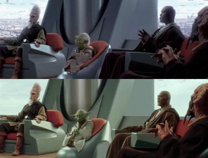 De igual forma, George Lucas en Star Wars aprovechó la misma imagen del consejo Jedi en los capítulos 'La amenaza fantasma' y 'La guerra de los clones'.
