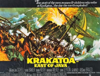 ‘Krakatoa’, de 1968, narra la historia de un barco de carga que queda envuelto en la erupción del volcán que se ubica entre Java y Sumatra.