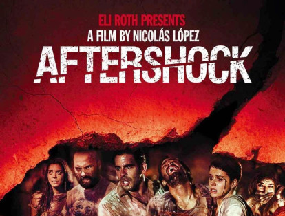 El filme ‘Aftershock’, de 2012, muestra un grupo de viajeros que quedan atrapados en Chile tras un gran terremoto.  Lo diferente es que esta película es del género de horror y suspenso y, además, se basa en hechos reales del terremoto de Chile de 2010.