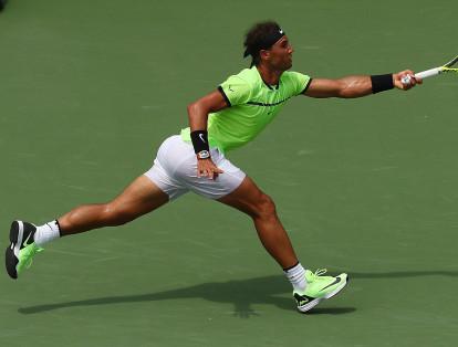 Rafael Nadal, en su partido contra Roger Federer.