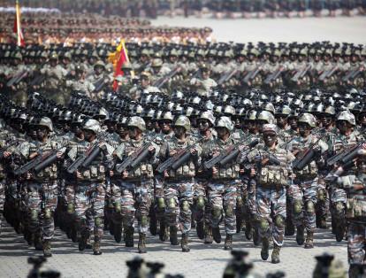 El ejército de Coreo del Norte cuenta con 1 millón de efectivos y 600 mil soldados de la reserva.