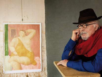 Fernando Botero, en su estudio en Nueva York.