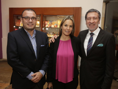 Luis Guillermo Vargas, Victoria Eugenia Bernal y Jorge Márquez.