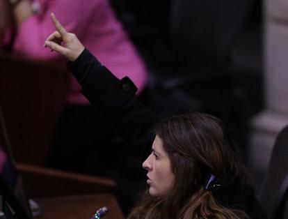 El partido de oposición Centro Democrático (CD), liderado por el expresidente Álvaro Uribe, presentó, en la Segunda Convención Nacional del CD, a sus cinco precandidatos para las elecciones presidenciales de 2018.
La senadora Paloma Valencia hace parte de ese grupo.