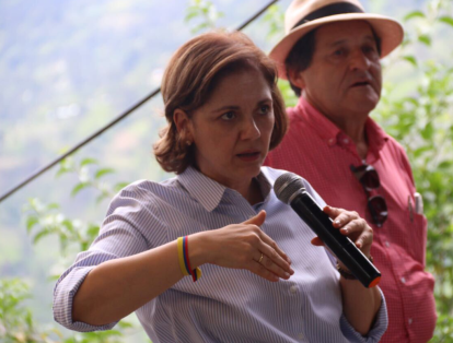 Álvaro Uribe también presentó como precandidata a María del Rosario Guerra, también senadora. Además es economista, profesora universitaria y experta en políticas públicas.