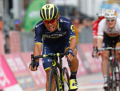 El australiano, de 1,65 metros y 65 kilos de peso, ganó su primera etapa en el Giro D' Italia. Un recorrido de 224 kilómetros entre Castrovillari y Alberobello.