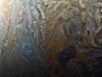 Imágenes de Júpiter tomadas por la sonda Juno