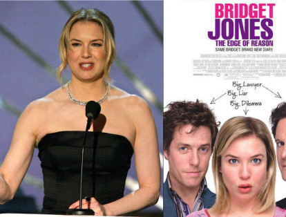 Renée Zellwager tuvo que subir varios kilos para interpretar a Bridget Jones en 'El diario de Bridget Jones'.