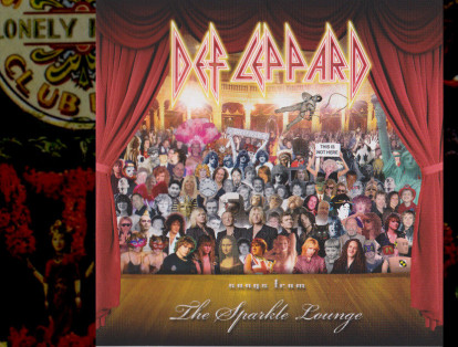 La carátula del álbum 'Songs From the Sparkle Lounge', de Def Leppard, le rindió un tributo ochentero a los Beatles.
