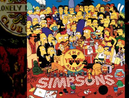 El 'Yellow Album' (álbum amarillo) de Los Simpson es uno de los tributos más valiosos que se le han hecho al 'SGT. Pepper...'. Cada detalle de la imagen cuenta una historia de la serie.