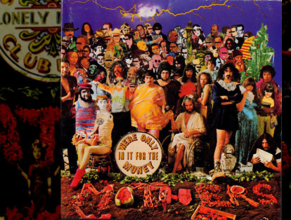 El humor ácido de Frank Zappa afloró en 1968, apenas un año después de la publicación del Sargento Pimienta: 'We're Only in it for the Money' (estamos en esto solo por dinero), en el que Zappa posa junto a los miembros de su banda, The Mothers of Invention.