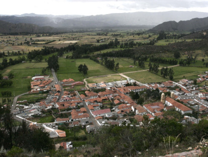 Panorámica del municipio de Cucunubá que alberga cerca de 7.500 habitantes.