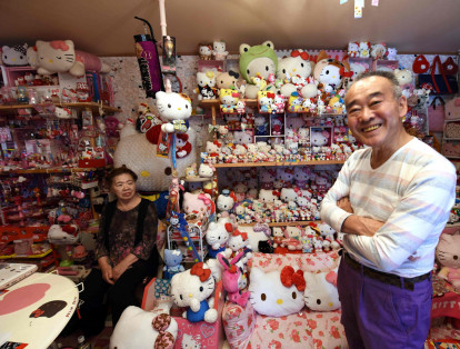 El expolicía japonés que lleva su afición por Hello Kitty a otro nivel