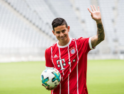 Primer día de James en el Bayern Múnich.