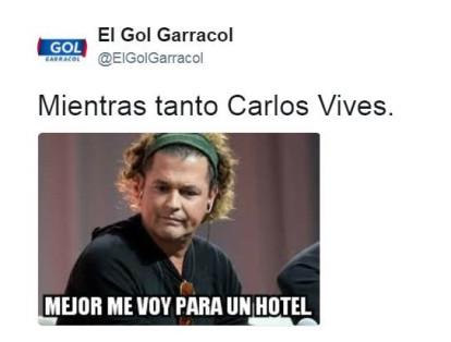 Carlos Vives también reaccionó frente a las publicaciones que han inundado las redes sociales y de manera divertida felicitó a todos sus seguidores por el ingenio y talento al hacer los comentarios.