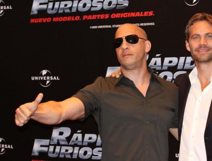 La imagen muestra a Vin Diesel y Paul Walker, durante el lanzamiento de un episodio de la saga en 2009.