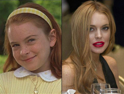 A los 12 años, Lindsay Lohan protagonizó la película 'Juego de gemelas'. En 2007, su carrera se vio interrumpida por sus excesos con el alcohol. Sin embargo, logró retomar con sus papeles, aunque no tan exitosos, en cintas como 'Machete' y  'The Canyons'.