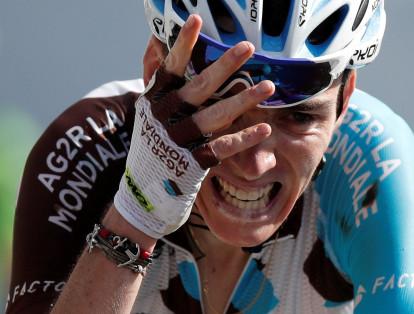 El ciclista francés Romain Bardet del equipo AG2R se mantuvo entre las primeras tres posiciones de la clasificación general.