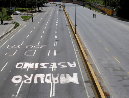 Imágenes del paro cívico en Venezuela
