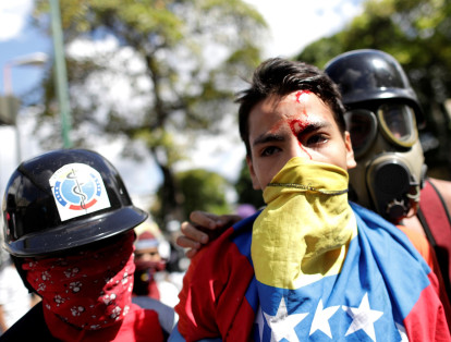 Imágenes del paro cívico en Venezuela
