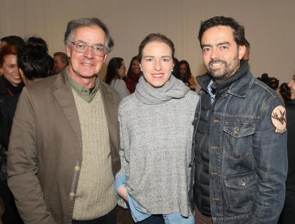 Diego Mazuera, Carolina Concha y Eduardo Mazuera.