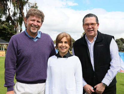Luis Eduardo Cavelier, Lilian Baiz de Cavelier y Rafael Carrillo.