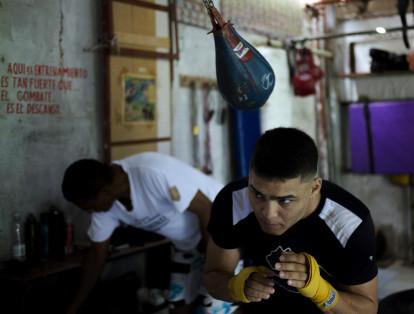 Gimnasio de boxeo barrial en Cartagena.