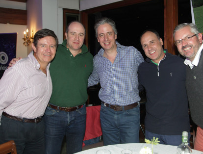 Jorge Lizarazu, Jorge Enrique Muller, Andrés Glauser, Camilo Rueda y Alejandro Muñoz.