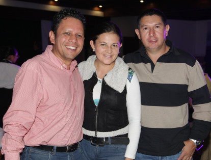 Luis Gabriel Narváez, Alejandra Sánchez y Jamie Velasco.