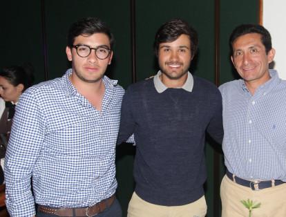Santiago Alonso, José Fernando Estrada y Gustavo Rodríguez.