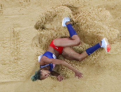 La Venezolana se llevó el cetro de la prueba con una marca de 14,91 metros, la medalla de plata fue para la colombiana Caterine Ibargüen con un registro de 14,88 metros, y finalmente Olga Ripakova de Kazajistán se llevó el bronce, con una marca de 14,77 metros.