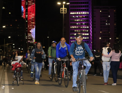 En total se habilitaron 98,9 kilómetros para que los ciudadanos se movilizaran en bicicleta.