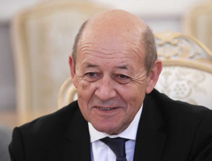 Jean-Yves Le Drian, ministro de relaciones exteriores de Francia.