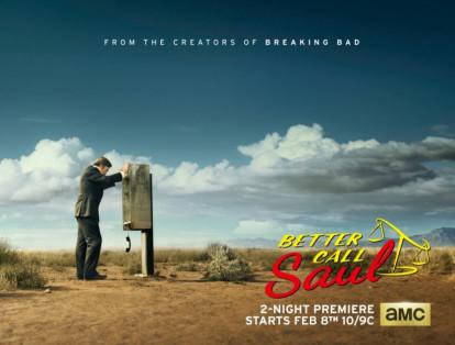 La serie estadounidense Better Call Saul de la cadena AMC se encuentra en el segundo lugar.