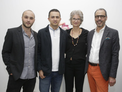Sebastián Dávila, Edwin Monsalve, Vicky Neumann y Luis Fernando Pradilla.