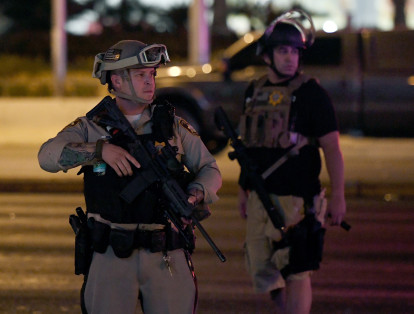 Las imágenes de pánico y dolor que deja el tiroteo en Las Vegas