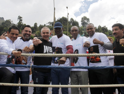 Figuras internacionales del boxeo llegaron a Medellín para la convención mundial de boxeo.