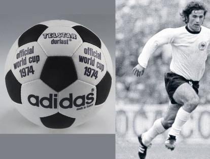 Telstar Durlast-1974
En el Mundial de Alemania se conservó el estilo de su predecesor Telstar y cambió en color de las letras. El campeón fue Alemania.