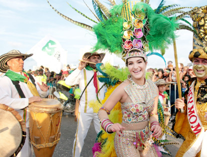 La reina del Carnaval de Barranquilla y el Rey Momo fueron los invitados especiales.
