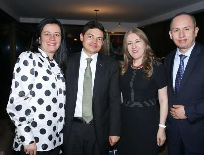 Marcela Gavíria, Pablo Ceballos, Emilda Ortíz y Jaime Quiroga.
