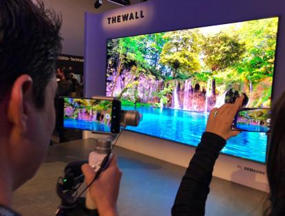 The Wall, el televisor de 146 pulgadas que mostró Samsung durante el CES 2018.