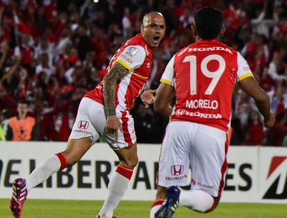Aunque no fue la figura de Santa Fe en la Copa Suramericana del 2015 por lesión, Omar Pérez siempre ha sido el referente del 'león' en los últimos años. Con el equipo bogotano ha anotado 82 goles.