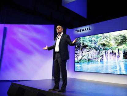 The Wall, el televisor de 146 pulgadas que mostró Samsung durante el Consumer Electronics Show (CES) 2018.