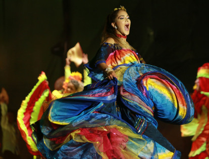 Coronación a la reina del carnaval de Barranquilla.