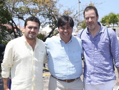 Simón Beltrán, Juan Gabriel Pérez y David Melo.