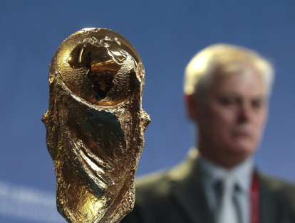 El trofeo de la Copa del Mundo, el más deseado de alcanzar por la selecciones participantes a Rusia 2018.