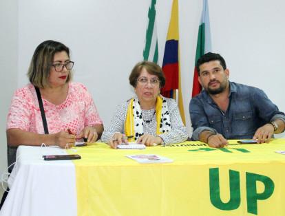 La segunda senadora más votada fue Aída Avella (centro) con 55.186 votos. La presidenta de la UP también es una de las banderas de la Colombia Humana de Petro.